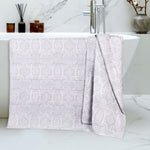 Cotton Modern Geometric Jacquard Plush Bath Sheet Set of 2 - Bath Sheet by Superior