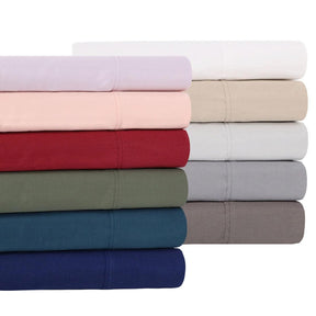 Cotton Percale 300 Thread Count Solid 2 Piece Pillowcase Set - Pillowcases by Superior