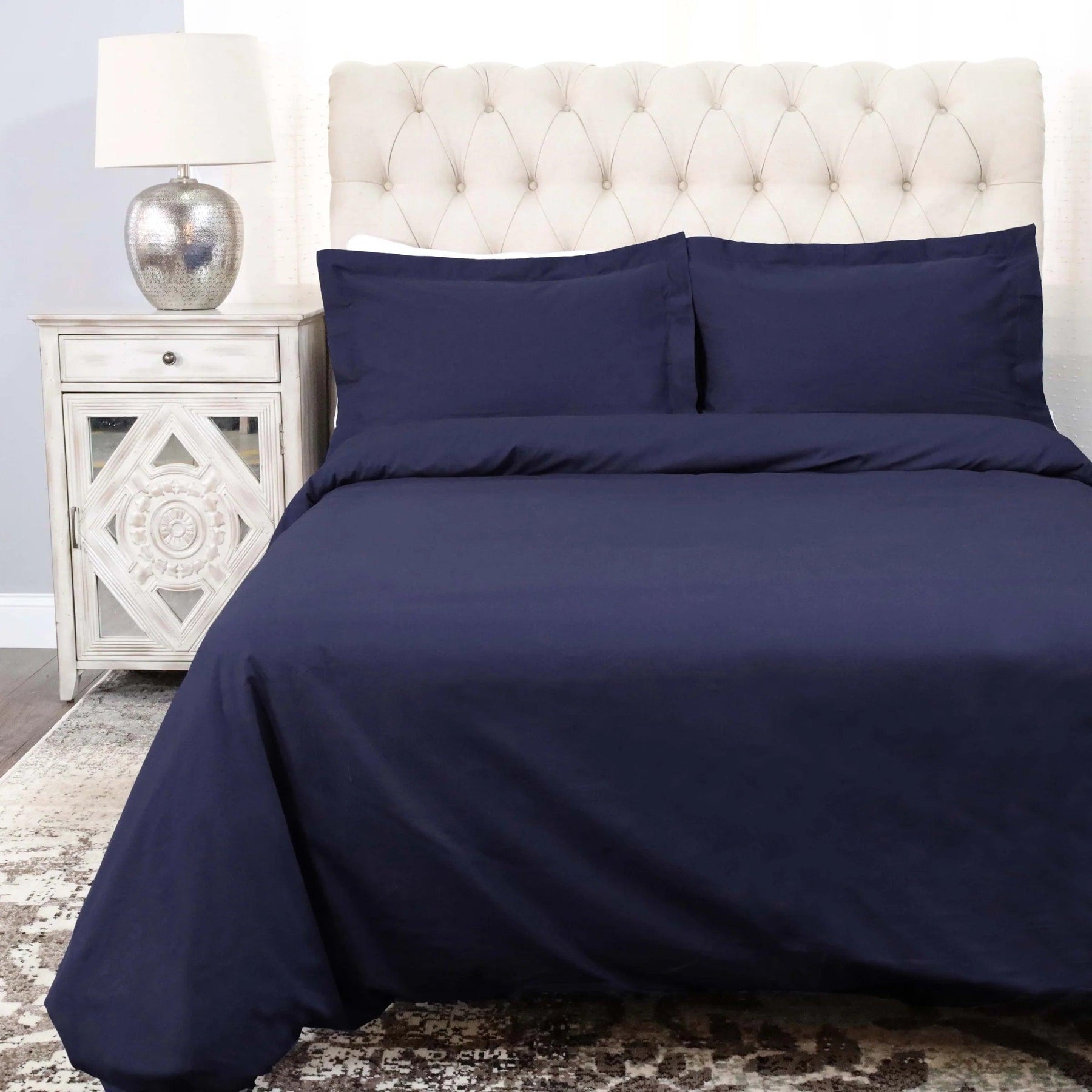 Cotton Percale Modern Traditional Duvet Cover Set - Duvet Cover Set by Superior