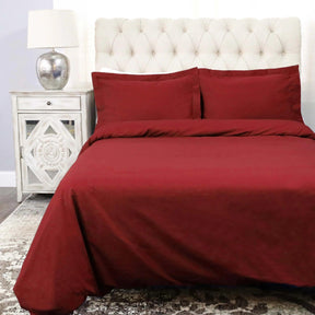 Cotton Percale Modern Traditional Duvet Cover Set - Duvet Cover Set by Superior