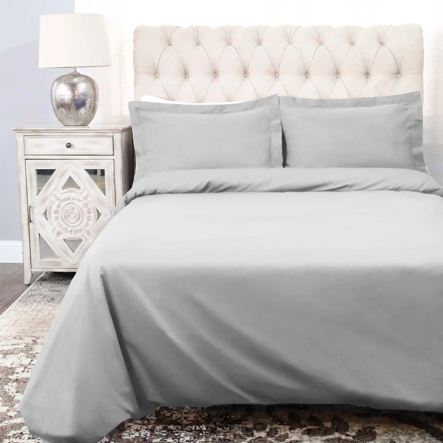 Cotton Percale Modern Traditional Duvet Cover Set - Duvet Cover Set by Superior