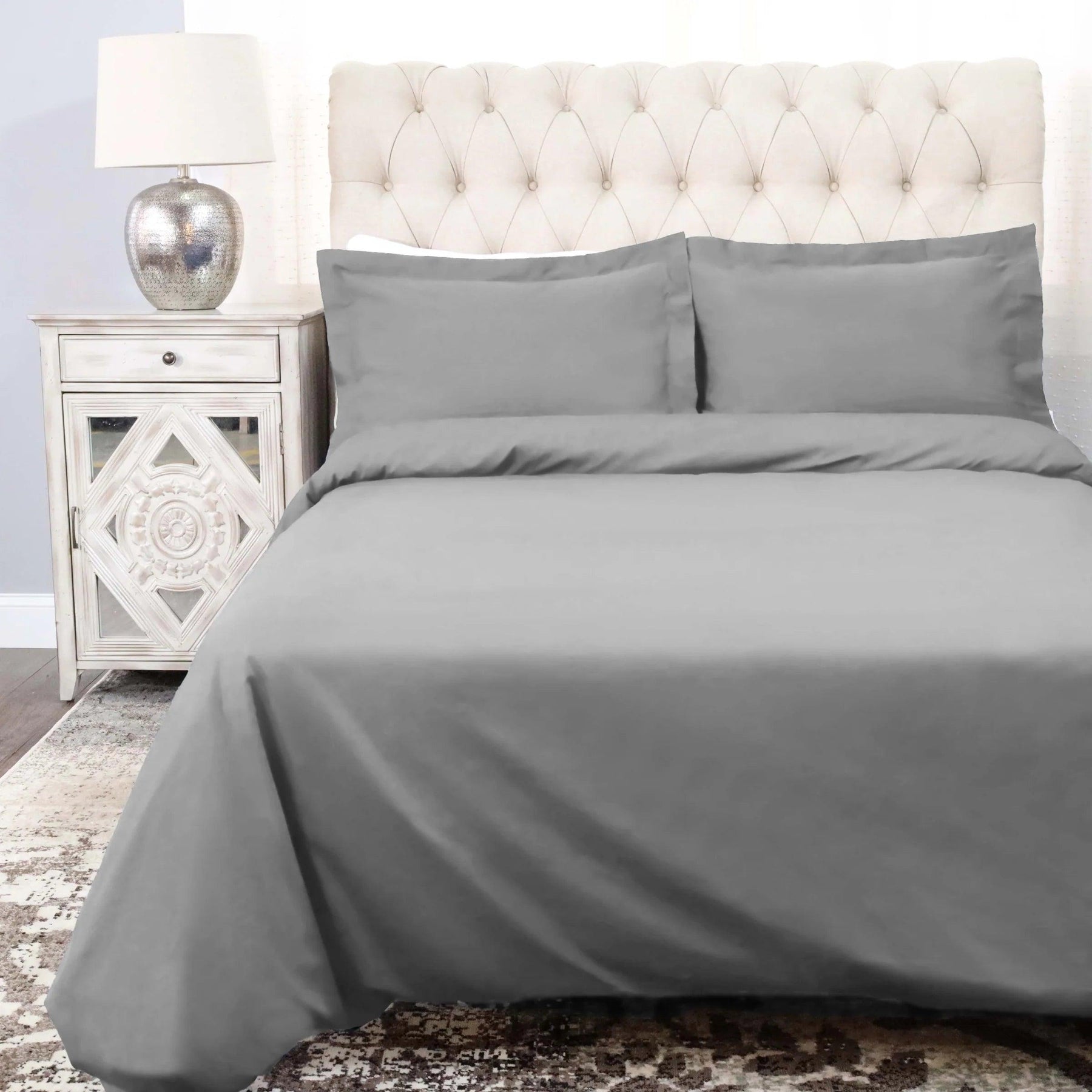 Cotton Percale Modern Traditional Duvet Cover Set - Duvet Cover Set by Superior