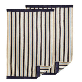 Cotton Striped Medium Weight 2 Piece Bath Towel Set - by Superior