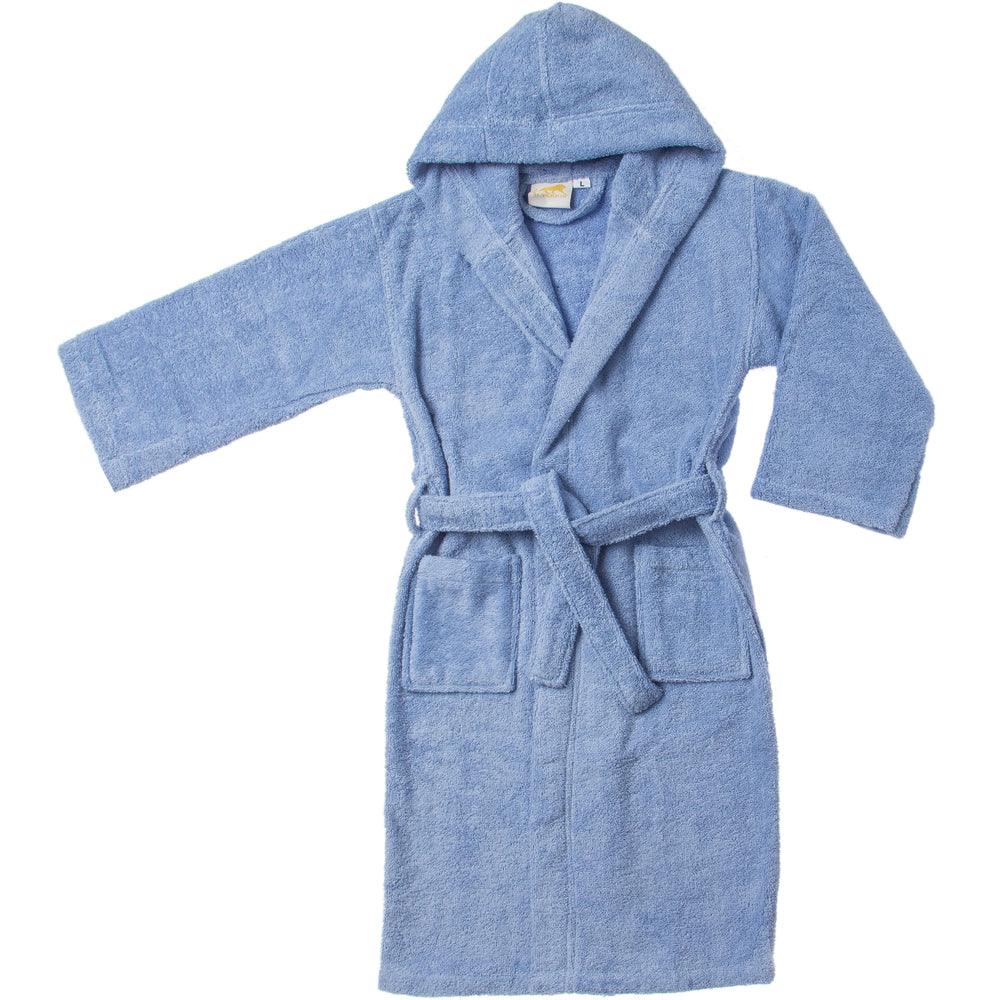 Cotton Terry Bath Robe Boys Girls Kids Unisex Hooded Bathrobe - Kids Bath Robe by Superior