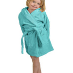 Cotton Terry Bath Robe Boys Girls Kids Unisex Hooded Bathrobe - Kids Bath Robe by Superior