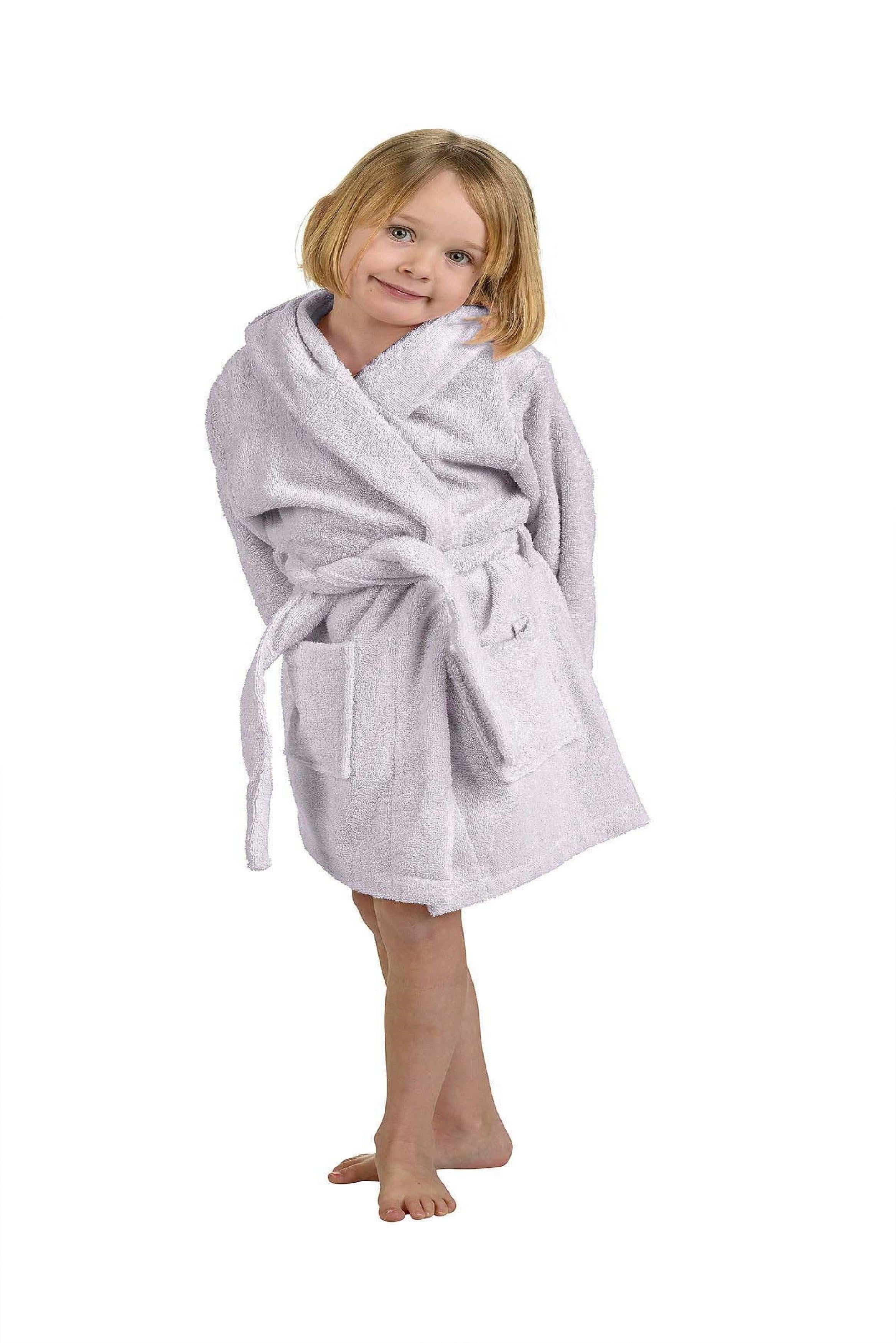 Cotton Terry Bath Robe Boys Girls Kids Unisex Hooded Bathrobe - Kids Bath Robe by Superior