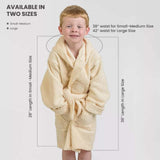 Cotton Terry Bath Robe Boys Girls Kids Unisex Hooded Bathrobe - Kids Bath Robe by Superior