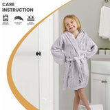 Cotton Terry Bath Robe Boys Girls Kids Unisex Hooded Bathrobe - Kids Bath Robe by Superior