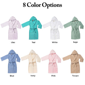 Cotton Terry Bath Robe Boys Girls Kids Unisex Hooded Bathrobe - Kids Bath Robe by Superior