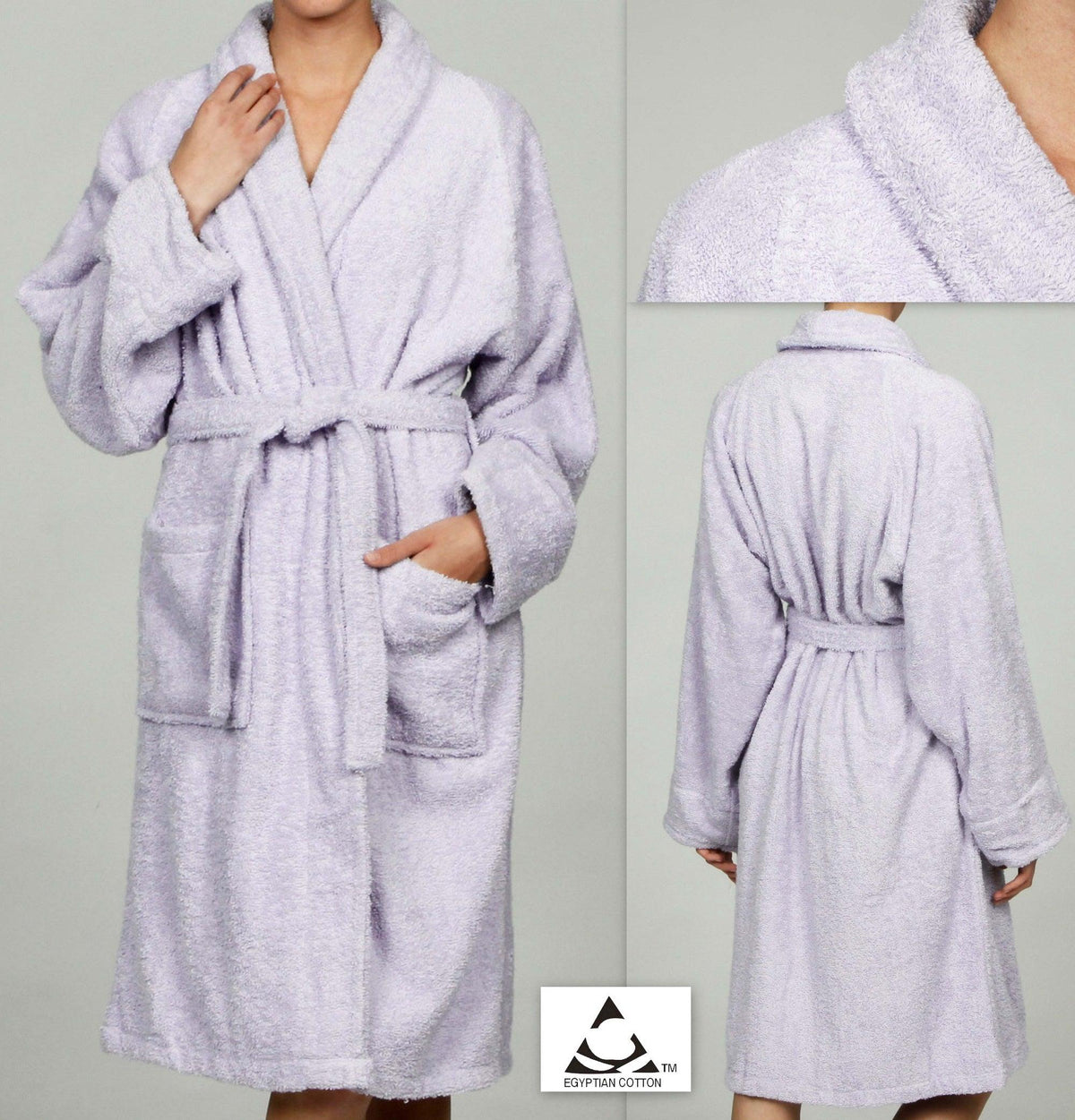 Cotton Ultra Soft Terry Bath Robe Adult Unisex Lightweight Bathrobe - Bath Robe by Superior