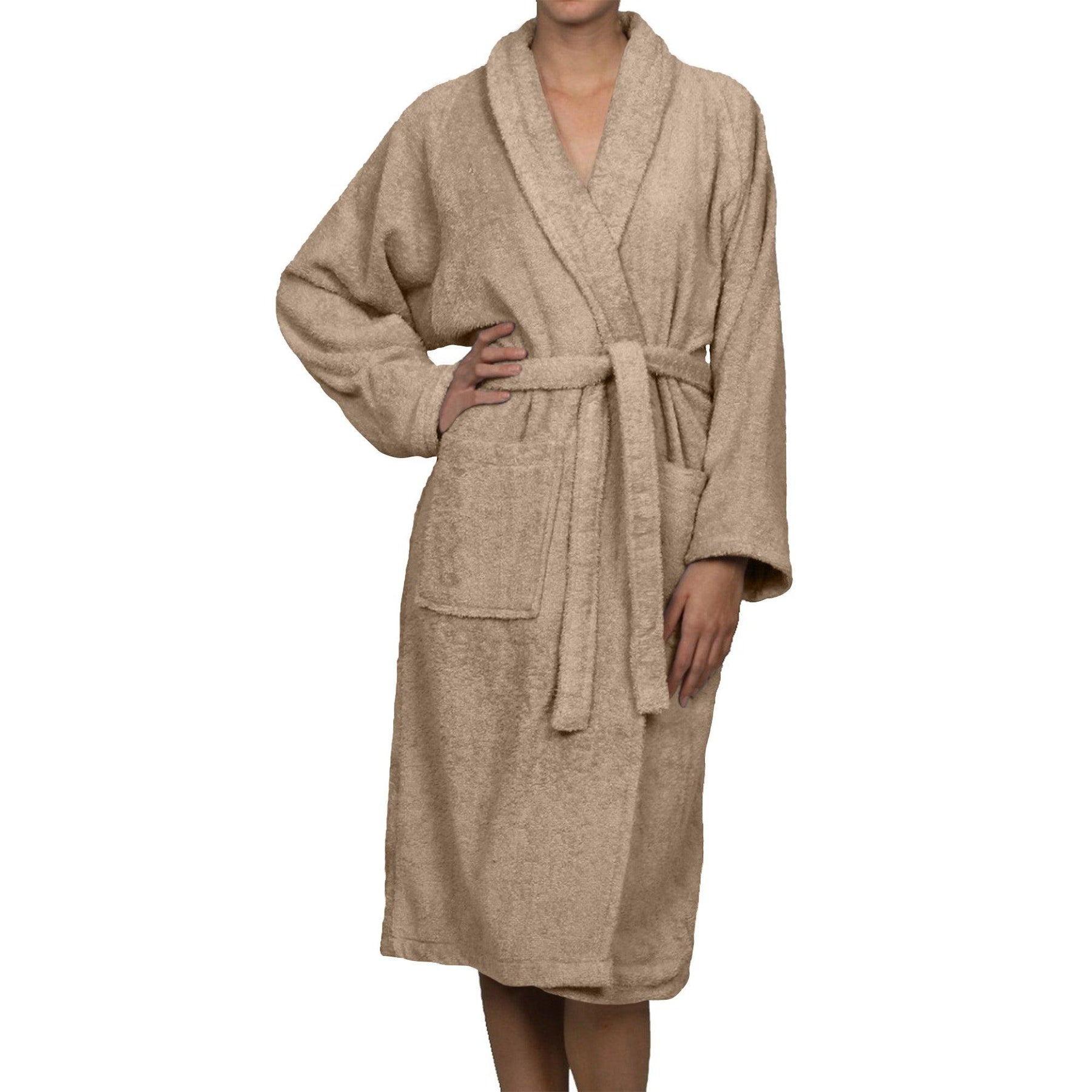 Cotton Ultra Soft Terry Bath Robe Adult Unisex Lightweight Bathrobe - Bath Robe by Superior