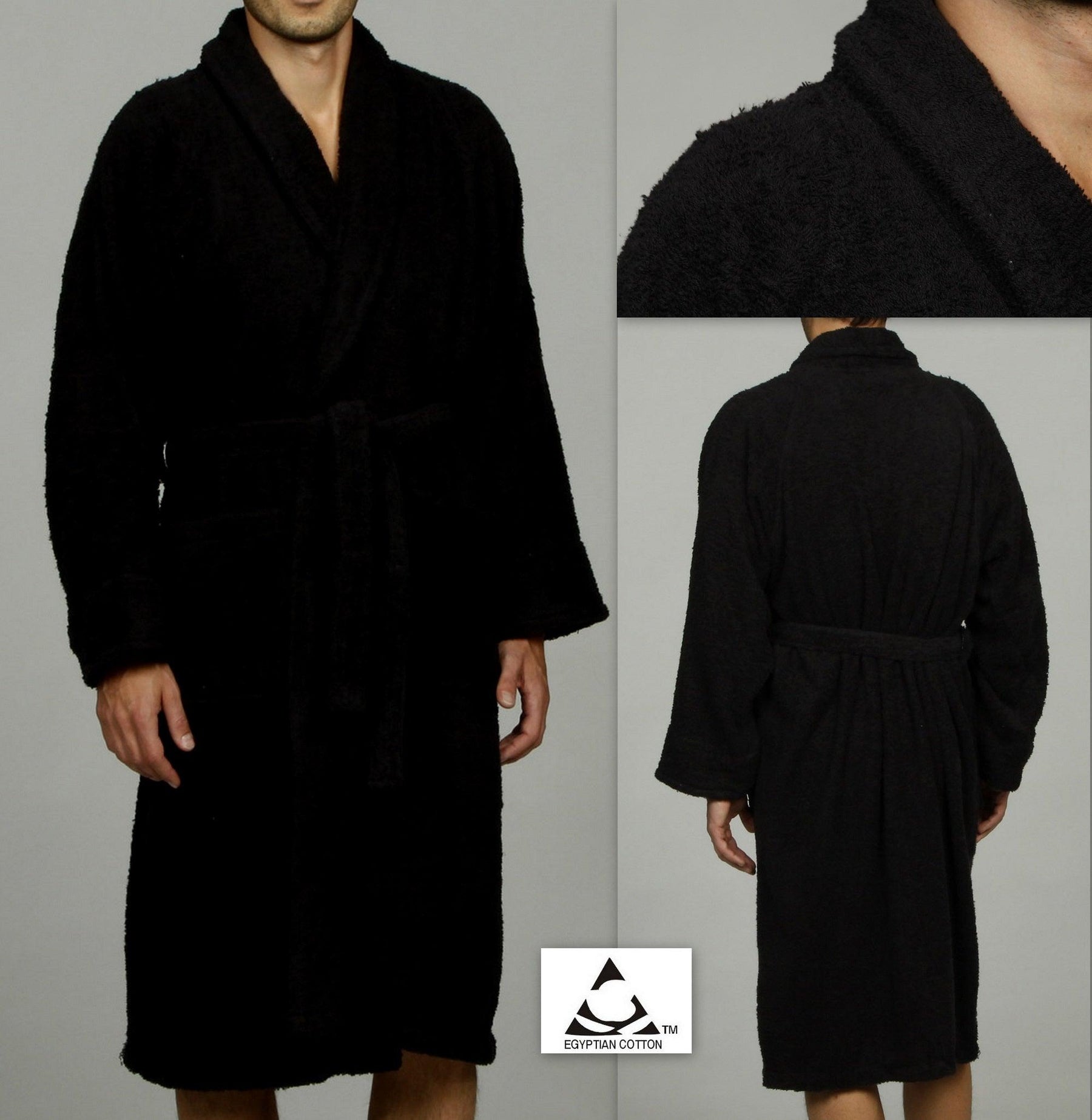 Cotton Ultra Soft Terry Bath Robe Adult Unisex Lightweight Bathrobe - Bath Robe by Superior