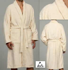 Cotton Ultra Soft Terry Bath Robe Adult Unisex Lightweight Bathrobe - Bath Robe by Superior