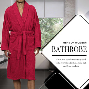 Cotton Ultra Soft Terry Bath Robe Adult Unisex Lightweight Bathrobe - Bath Robe by Superior