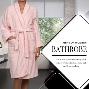 Cotton Ultra Soft Terry Bath Robe Adult Unisex Lightweight Bathrobe - Bath Robe by Superior