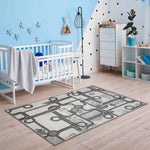 Country Road Non-Slip Kids Playroom Nursery Washable Indoor Area Rug - Rugs by Superior