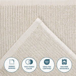 Destin Cotton Blend Medium Weight Ribbed Hand Towels, Set of 6 - Hand Towel by Superior