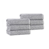 Destin Cotton Blend Medium Weight Ribbed Hand Towels, Set of 6 - Hand Towel by Superior