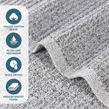 Destin Cotton Blend Medium Weight Ribbed Hand Towels, Set of 6 - Hand Towel by Superior