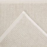 Destin Cotton Blend Medium Weight Textured Ribbed 3 Piece Towel Set - Towel Set by Superior