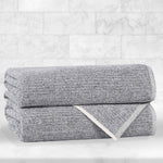 Destin Cotton Blend Medium Weight Textured Ribbed Bath Towels, Set of 2 - Bath Towel by Superior