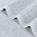 Destin Cotton Blend Medium Weight Textured Ribbed Bath Towels, Set of 2 - Bath Towel by Superior