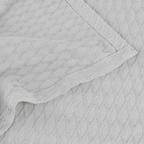 Diamond Weave Modern Classic Geometric All-Season Cotton Blanket - Blanket by Superior