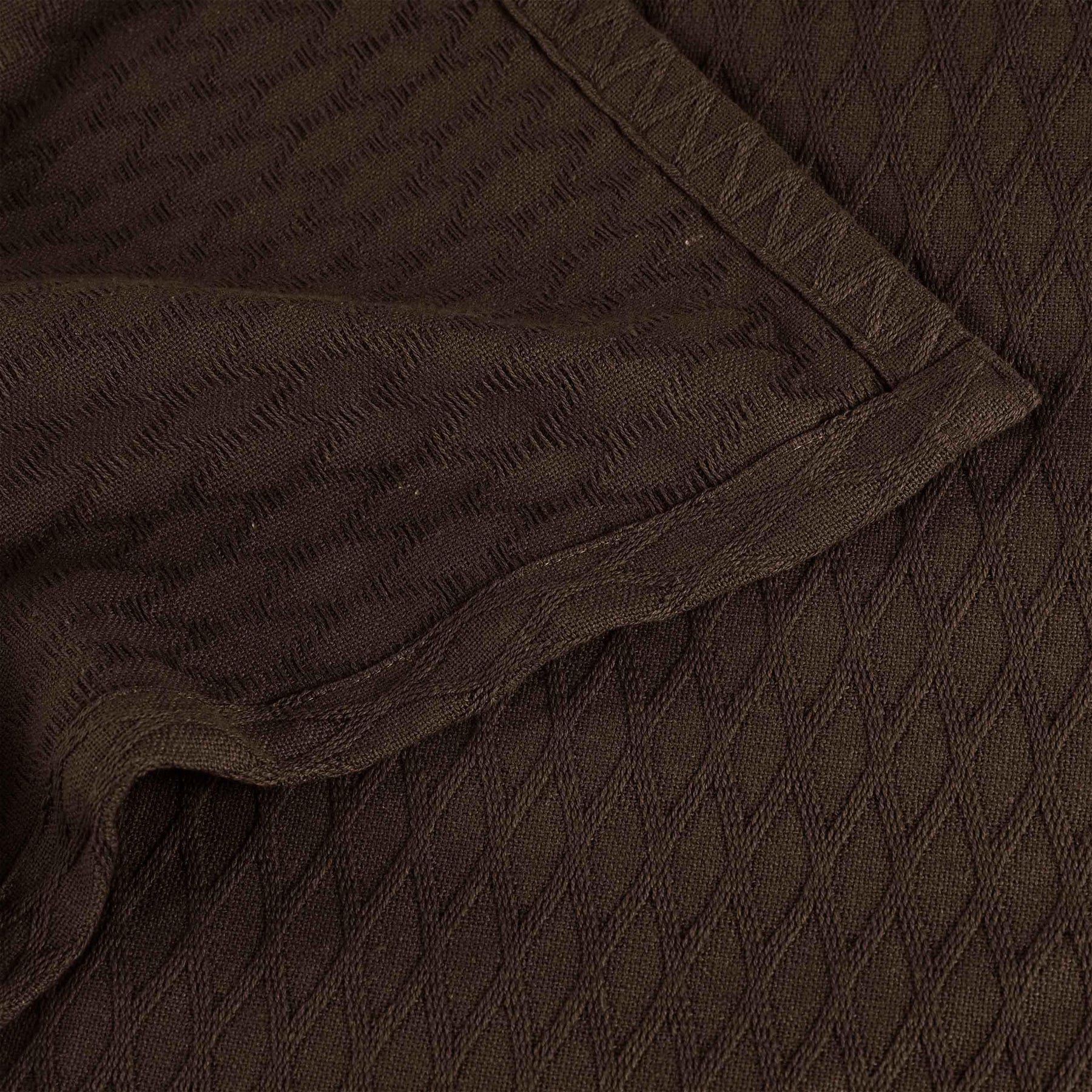 Diamond Weave Modern Classic Geometric All-Season Cotton Blanket - Blanket by Superior