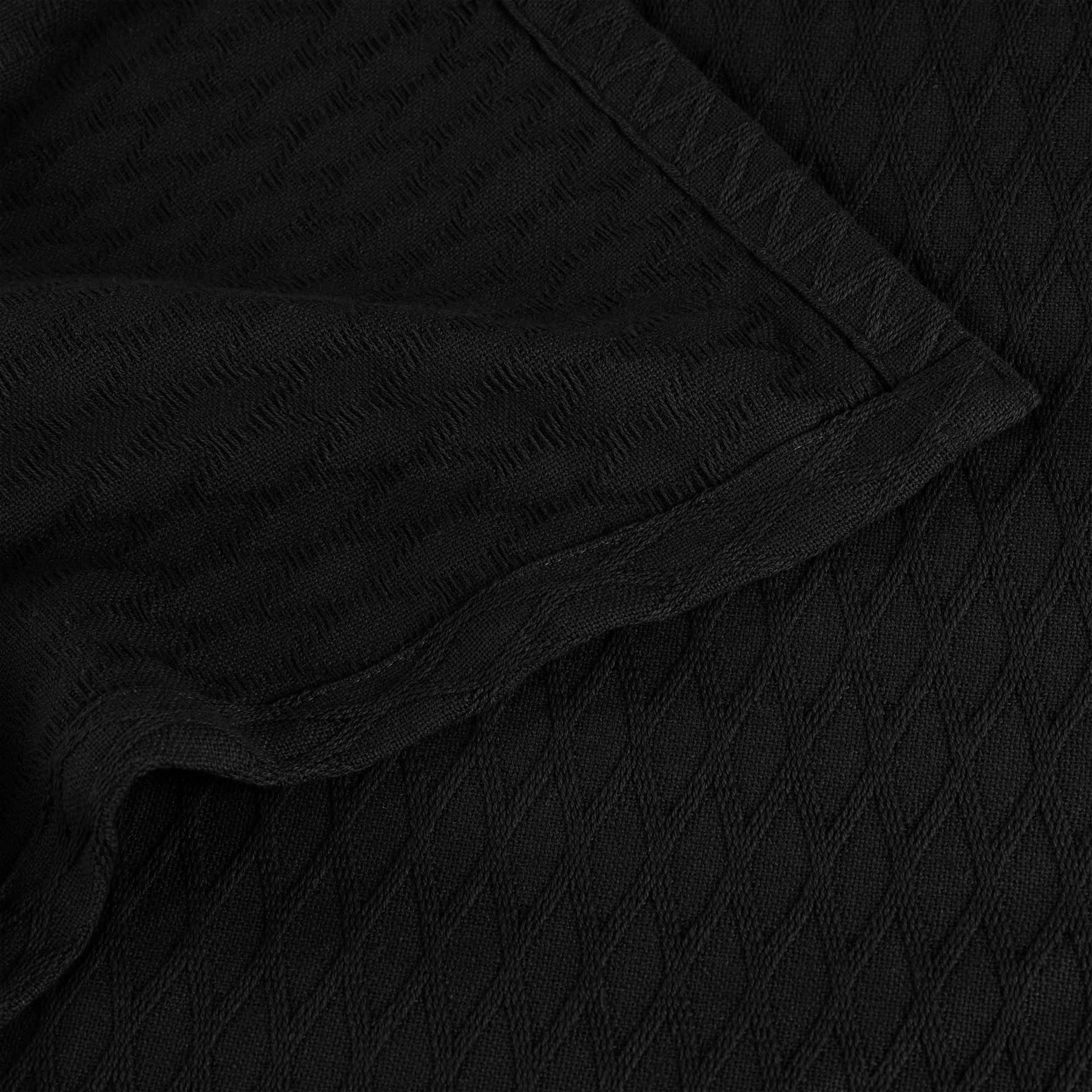 Diamond Weave Modern Classic Geometric All-Season Cotton Blanket - Blanket by Superior