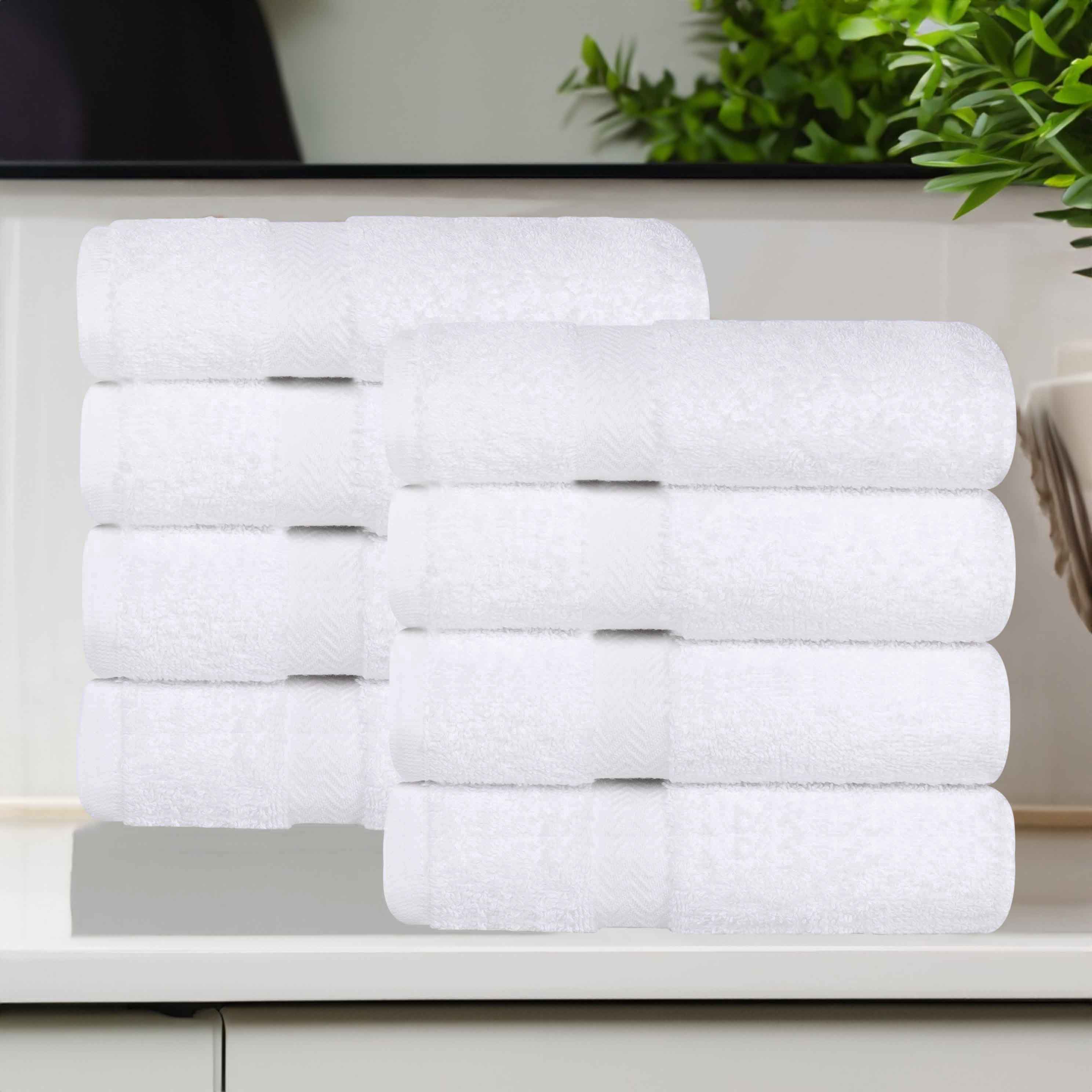 Eco-Friendly Cotton 8 Piece Hand Towel Set - Hand Towel Set by Superior