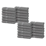 Eco-Friendly Cotton Absorbent 24-Piece Washcloth / Face Towel Set - Face Towel by Superior