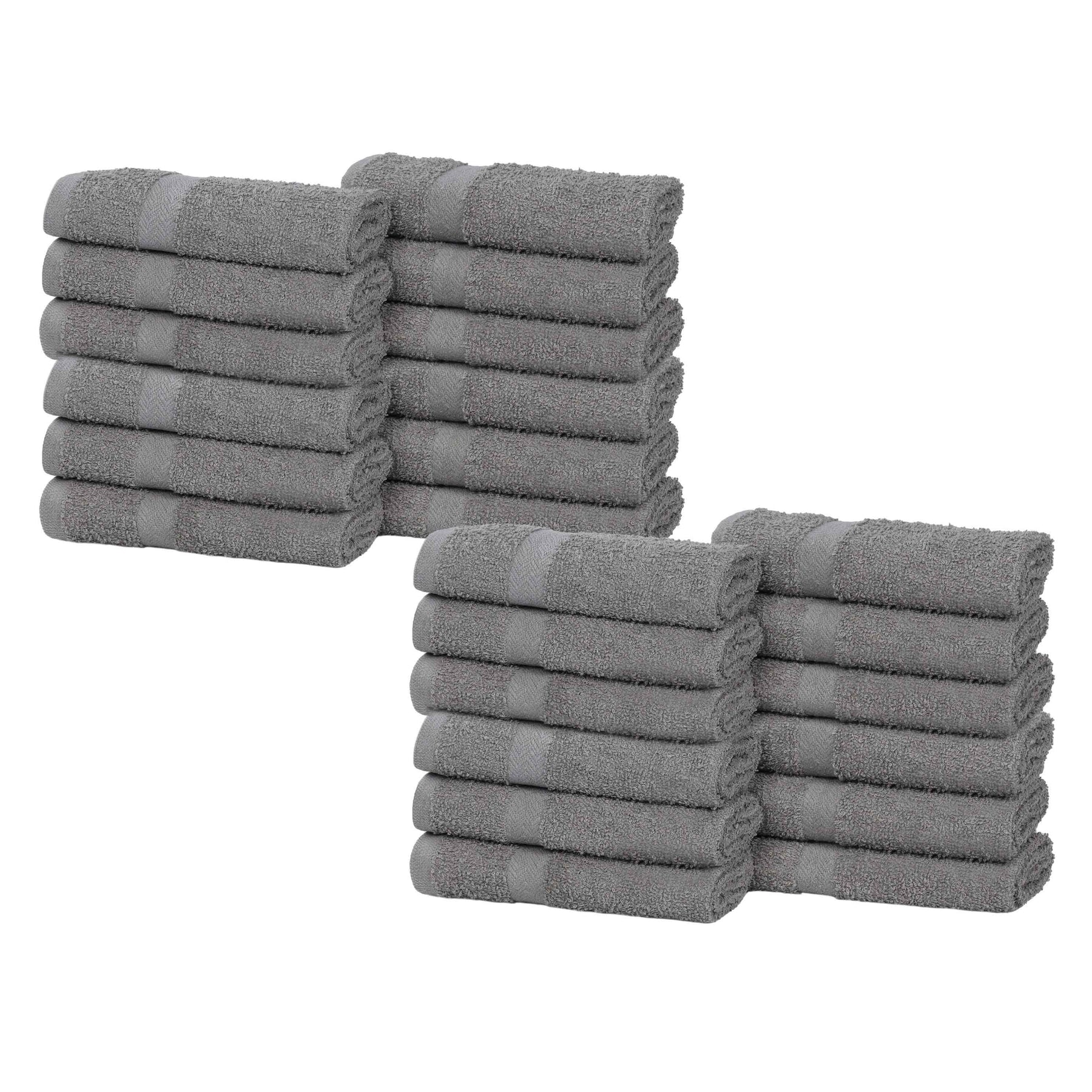 Eco-Friendly Cotton Absorbent 24-Piece Washcloth / Face Towel Set - Face Towel by Superior