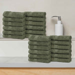 Eco-Friendly Cotton Absorbent 24-Piece Washcloth / Face Towel Set - Face Towel by Superior