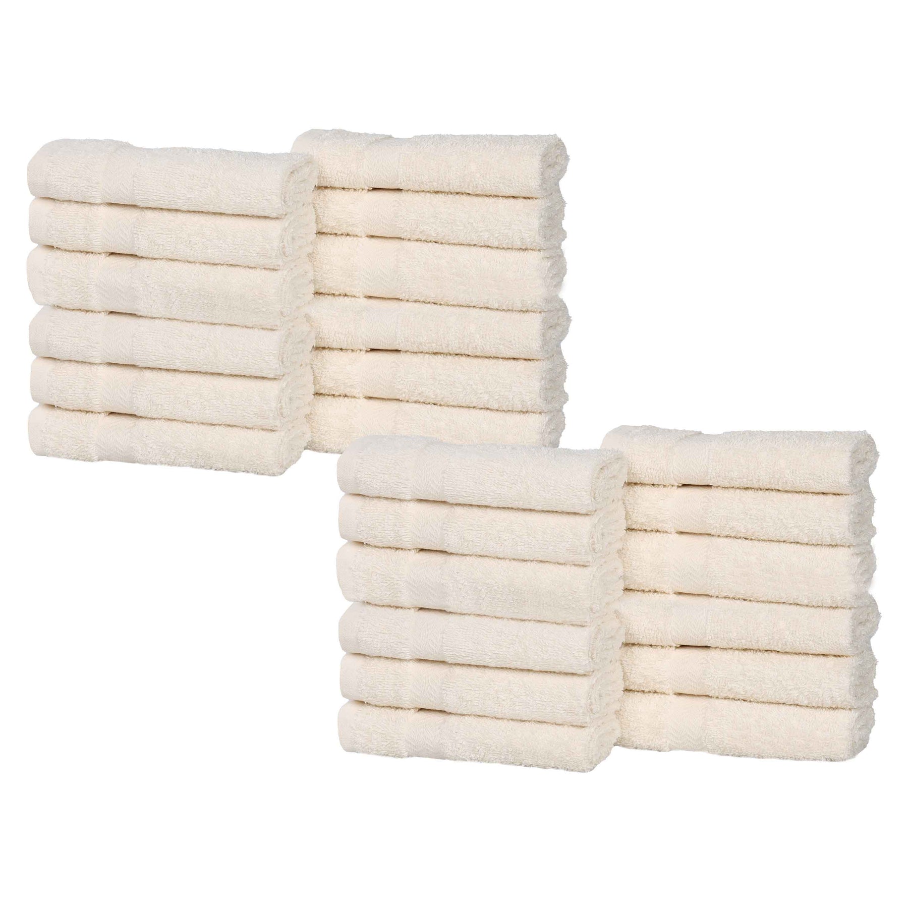 Eco-Friendly Cotton Absorbent 24-Piece Washcloth / Face Towel Set - Face Towel by Superior