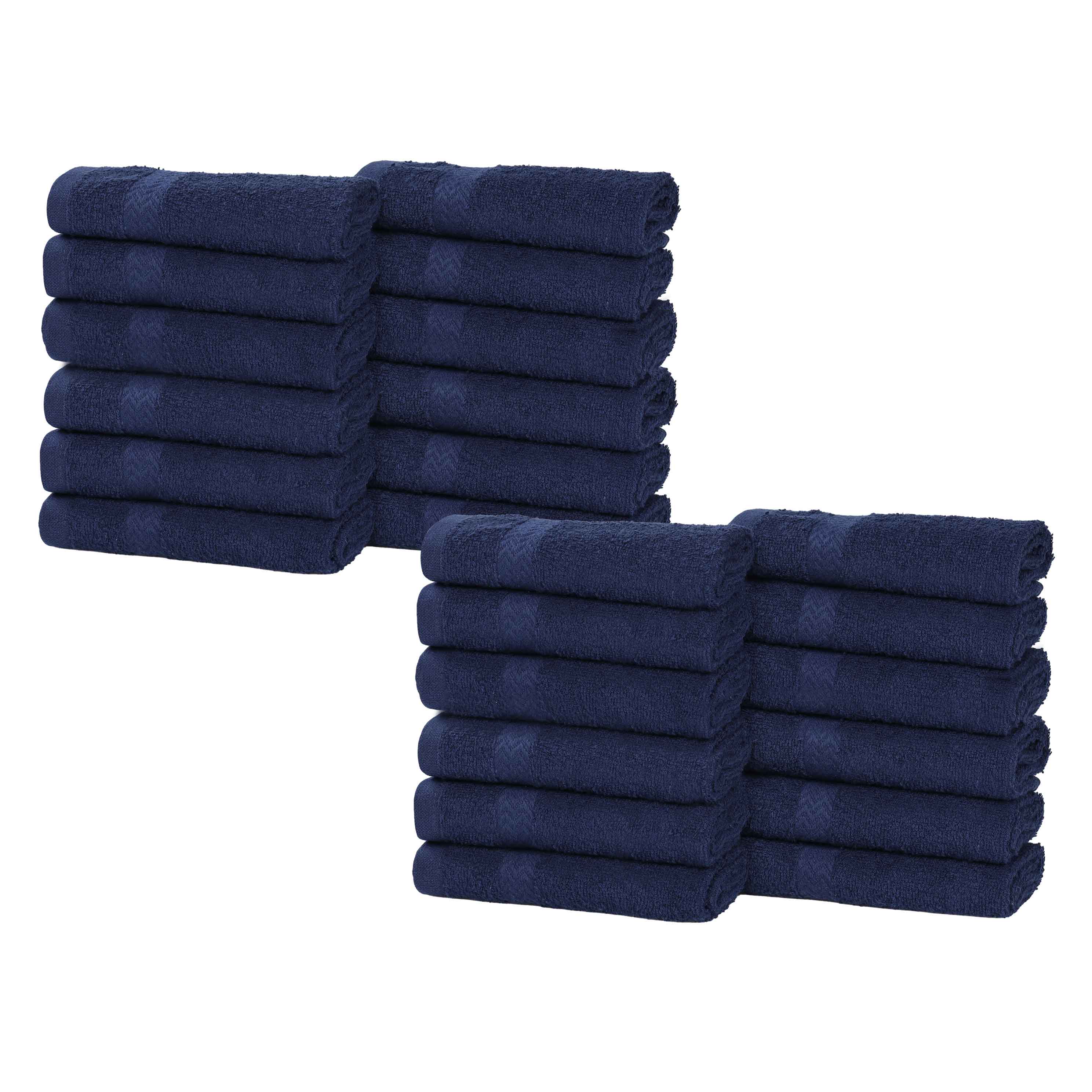 Eco-Friendly Cotton Absorbent 24-Piece Washcloth / Face Towel Set - Face Towel by Superior