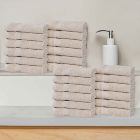 Eco-Friendly Cotton Absorbent 24-Piece Washcloth / Face Towel Set - Face Towel by Superior