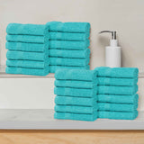 Eco-Friendly Cotton Absorbent 24-Piece Washcloth / Face Towel Set - Face Towel by Superior