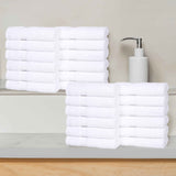 Eco-Friendly Cotton Absorbent 24-Piece Washcloth / Face Towel Set - Face Towel by Superior