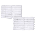 Eco-Friendly Cotton Absorbent 24-Piece Washcloth / Face Towel Set - Face Towel by Superior