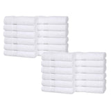 Eco-Friendly Cotton Absorbent 24-Piece Washcloth / Face Towel Set - Face Towel by Superior