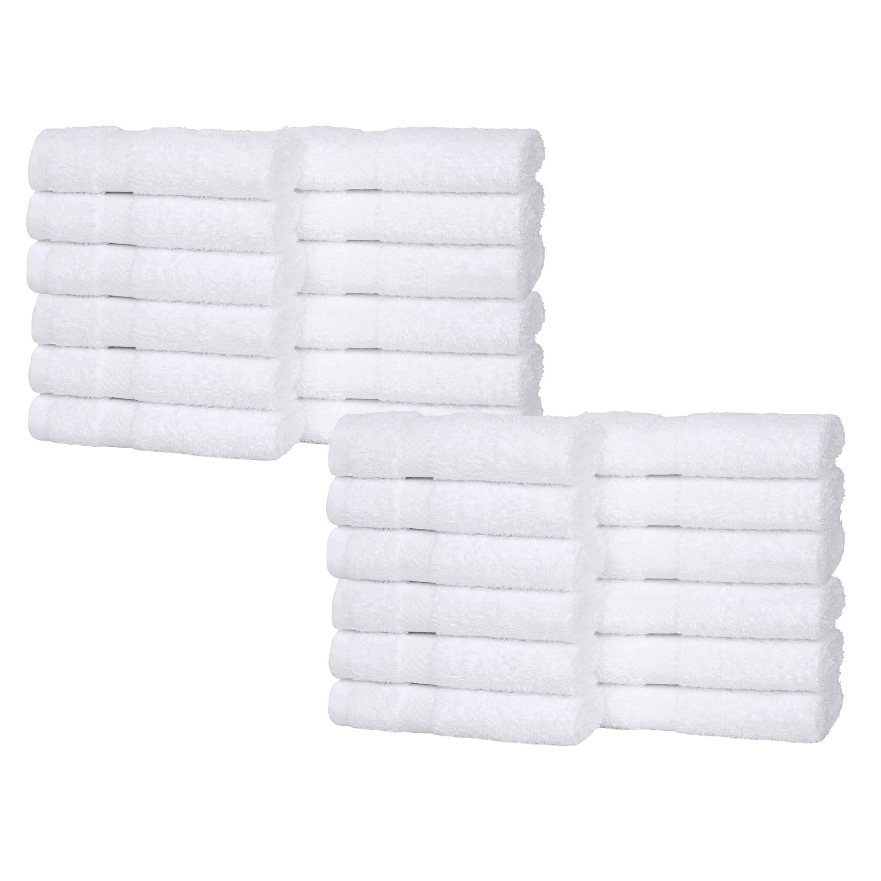 Eco-Friendly Cotton Absorbent 24-Piece Washcloth / Face Towel Set - Face Towel by Superior