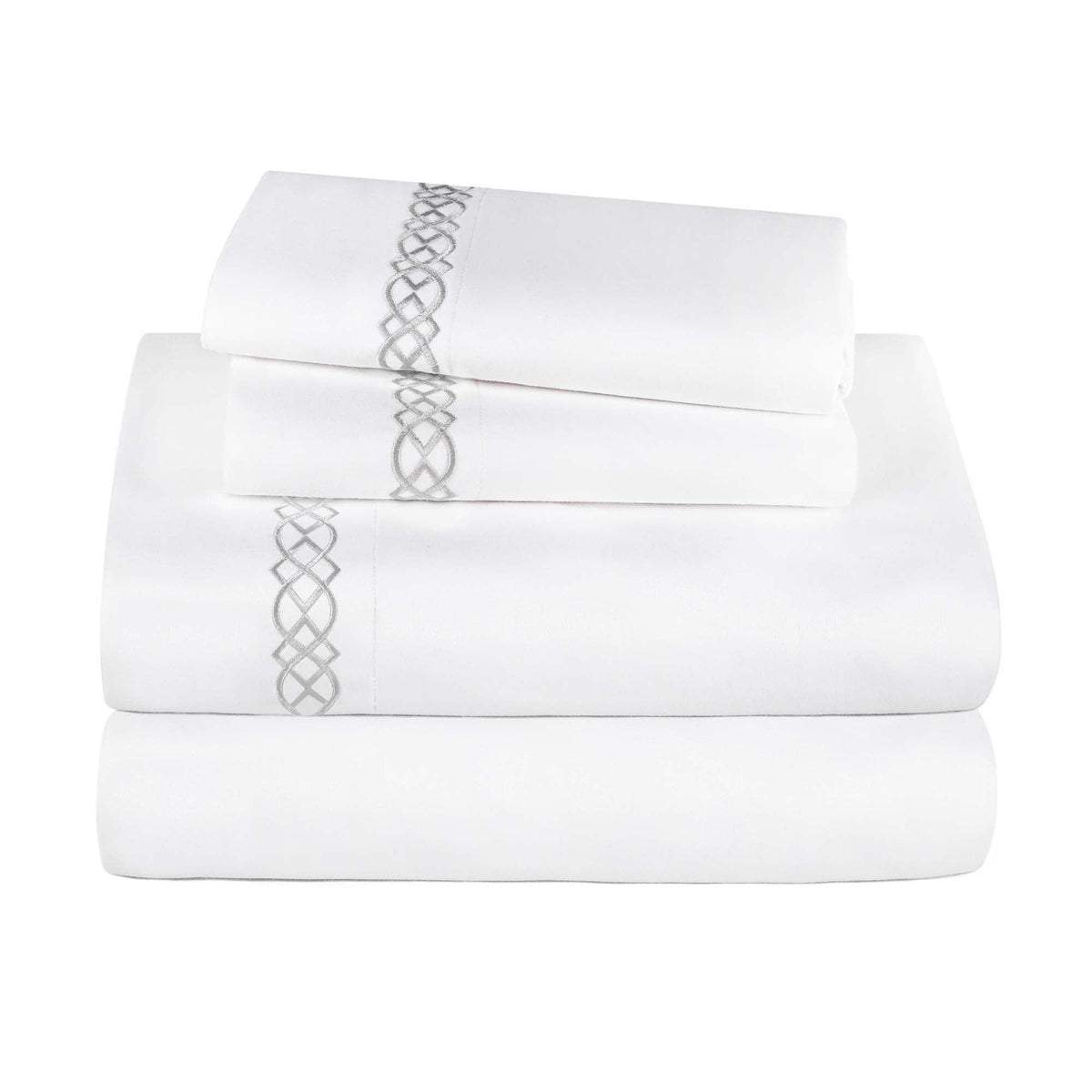 Egyptian Cotton 1000 Thread Count Embroidered Bed Sheet Set - Sheet Set by Superior