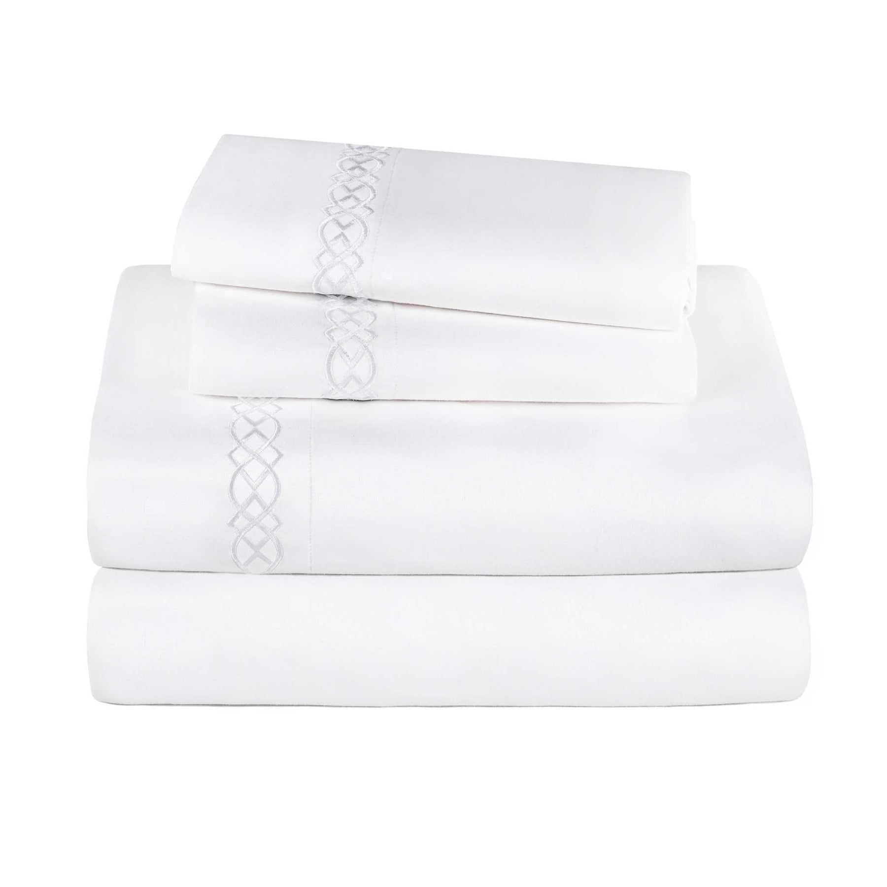 Egyptian Cotton 1000 Thread Count Embroidered Bed Sheet Set - Sheet Set by Superior