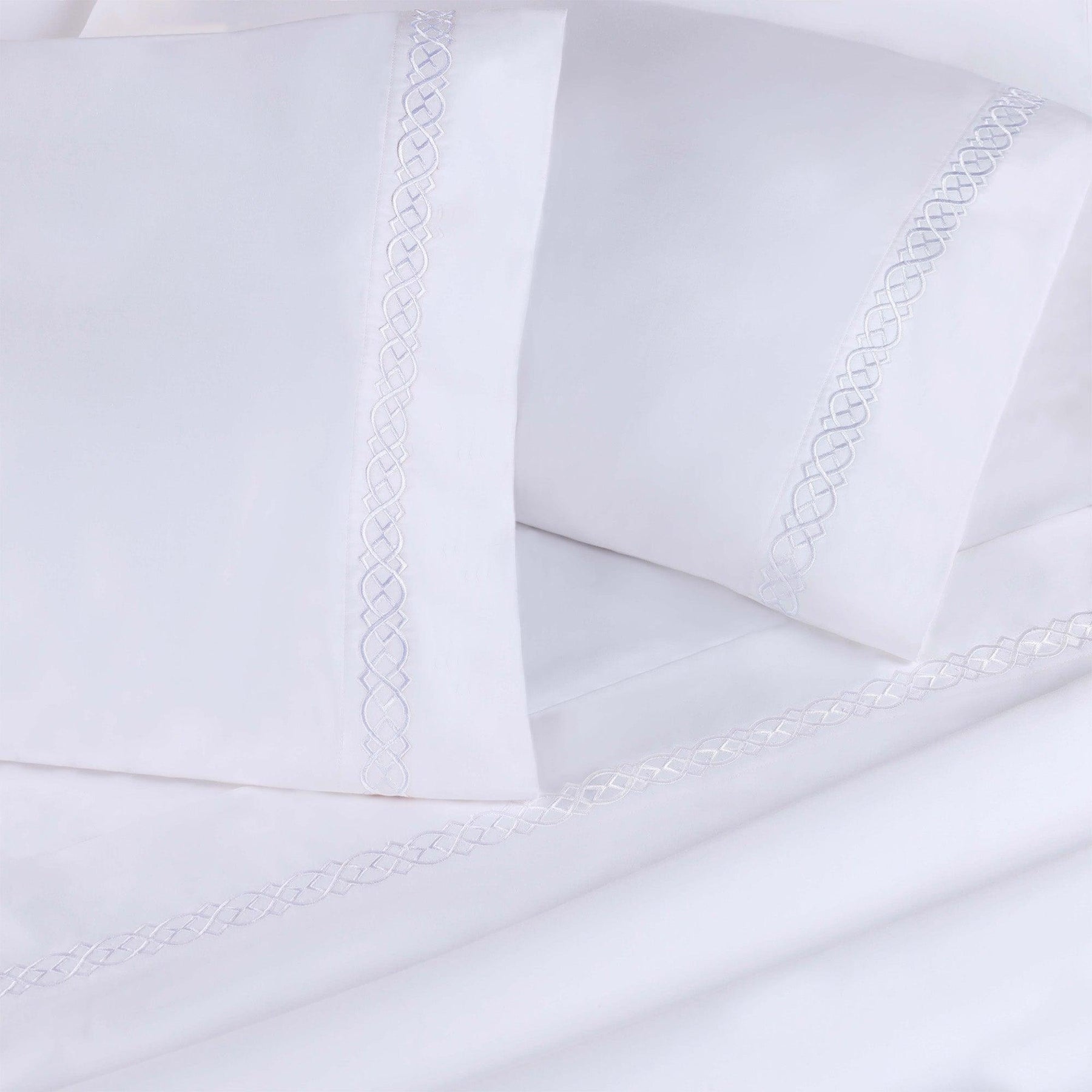 Egyptian Cotton 1000 Thread Count Embroidered Bed Sheet Set - Sheet Set by Superior