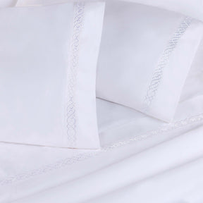 Egyptian Cotton 1000 Thread Count Embroidered Bed Sheet Set - Sheet Set by Superior