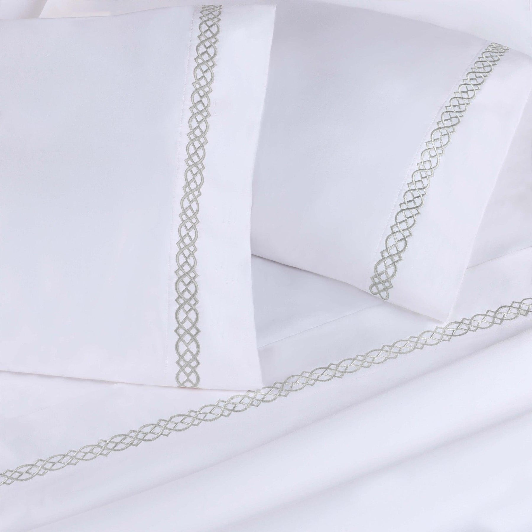 Egyptian Cotton 1000 Thread Count Embroidered Bed Sheet Set - Sheet Set by Superior