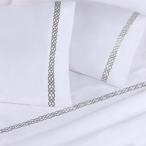 Egyptian Cotton 1000 Thread Count Embroidered Bed Sheet Set - Sheet Set by Superior