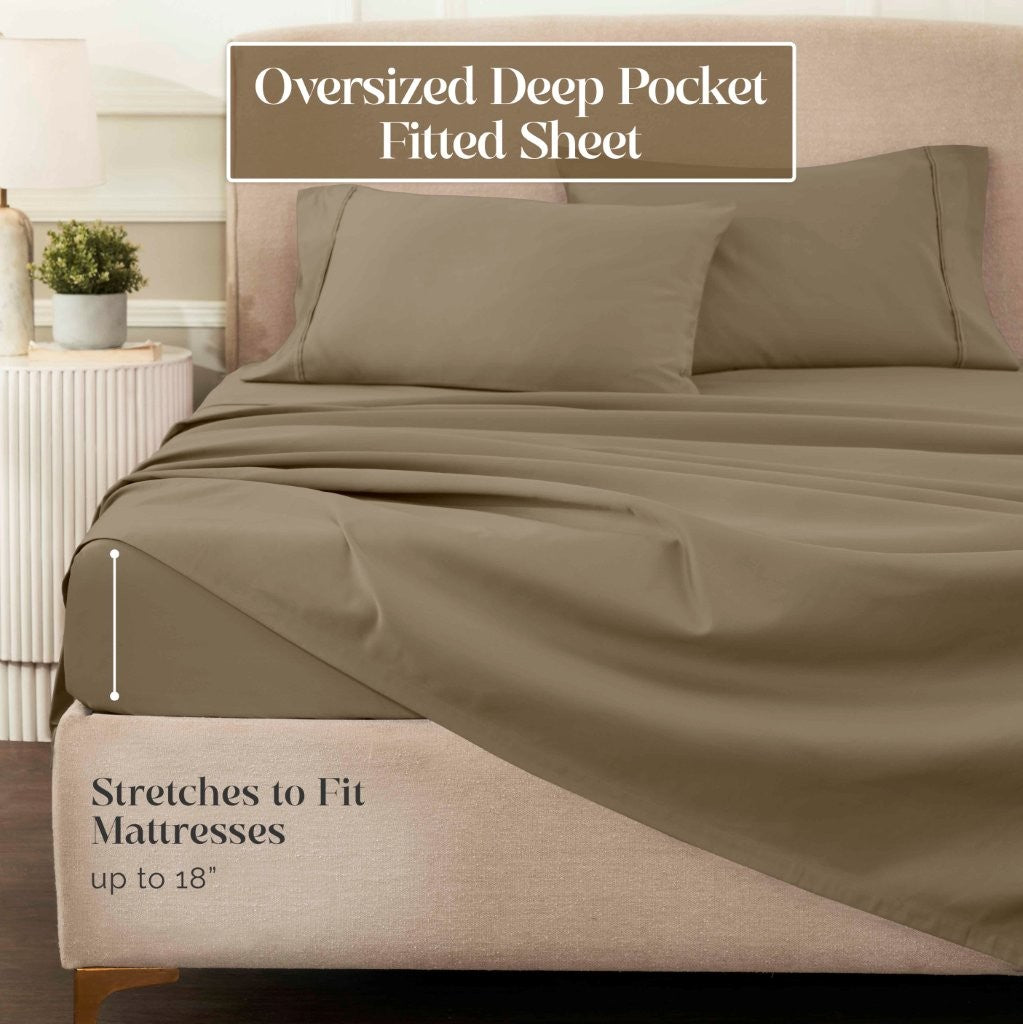 Egyptian Cotton 1200 Thread Count Eco-Friendly Solid Sheet Set - Sheet Set by Superior