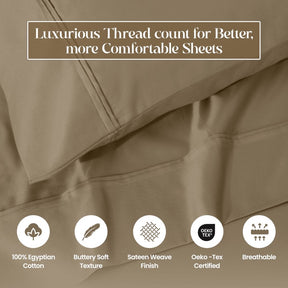 Egyptian Cotton 1200 Thread Count Eco-Friendly Solid Sheet Set - Sheet Set by Superior