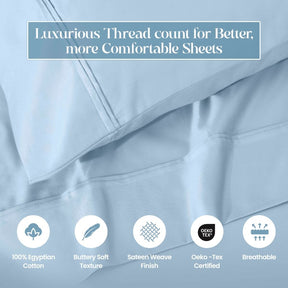 Egyptian Cotton 1200 Thread Count Eco-Friendly Solid Sheet Set - Sheet Set by Superior